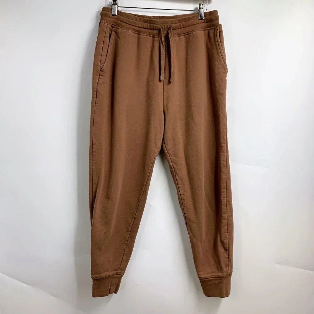 Girlfriend Collective Women's 50/50 Cotton Elastic Waist Drawstring Tapered SZ S